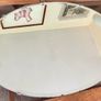 Pretty Early 20th Century Frameless Oval Bevelled Mirror with Original Chain Image 3
