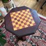 Vintage Wooden Chess Table Image 2