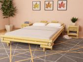 Bed Frame Bamboo 140x200 cm