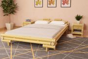 Bed Frame Bamboo 140x200 cm