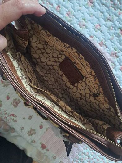 coach inspired bag, unwanted gift, used once