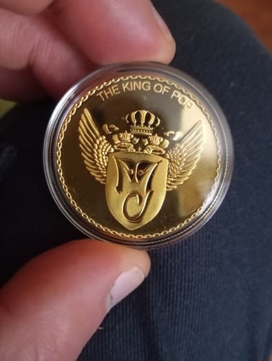 Michael Jackson king of pop low number coin