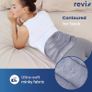 Microwavable Heating Pad for Back to Alleviate Pain, Extra Large Microwave Heated Pack with Moist Heat for Waist, Stomach, and Shoulder, Unscented Hot or Cold Pack, Gray Image 2