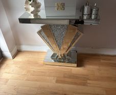 mirrored console table