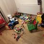 Police jeep and boat kids toy Playmobil 2 fourgon + bateau kids toys .chair. everything in photos Image 4