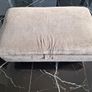 DFS Large Silver Grey L-Shaped Corner Sofa + Matching Footstool Image 5