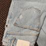 Pull&Bear Light Blue Denim Distressed Cut Style Image 7