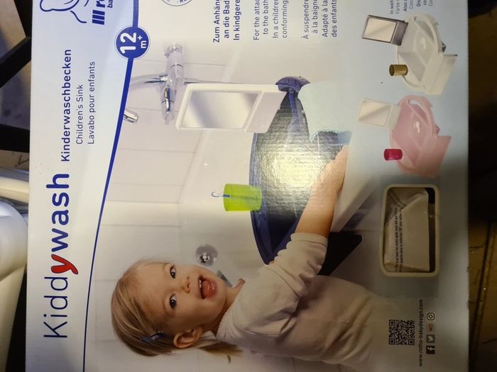 Rotho Babydesign Kiddy Wash Children's Washbasin, to be Attached to The Edge of The Bathtub