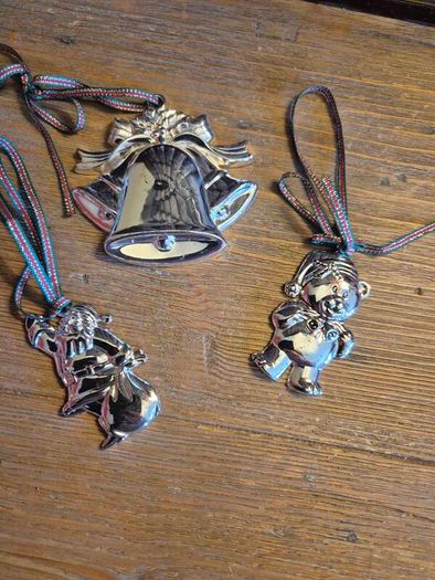 Newbridge Silverware Christmas Decorations x3 Bundle | Vintage Ornaments