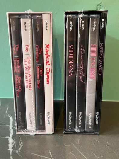 Radical Japan/Nothing is Sacred - 2 OOP Radiance Box Sets - Mint/Sealed
