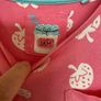 Girl's Pink Strawberry Cotton Dress  2/3 yr Image 2