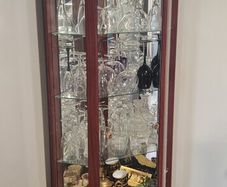 Mahogany Glass Display Cabinet