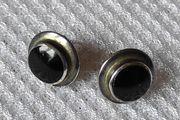 Sterling silver onyx earrings