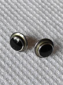 Sterling silver onyx earrings