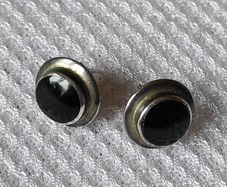Sterling silver onyx earrings