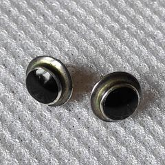 Sterling silver onyx earrings