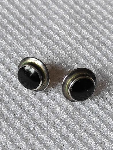 Sterling silver onyx earrings