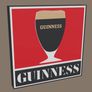 Guinness vintage style glass Lightbox Image 2