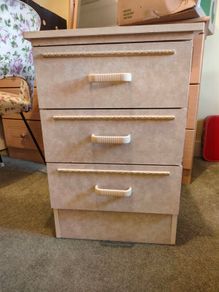 3-Drawer Bedside Locker / Nightstand
