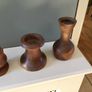 Handturned wooden candlesticks Image 3
