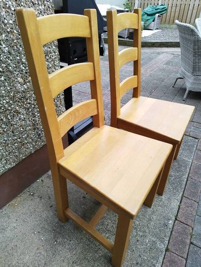 solid wood dining chairs