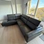 Grey Leather RHF Corner Chaise with Electric Recliner - Vancouver from EZ living (NO Delivery!) Image 2