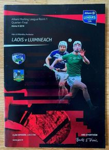 2019 Laois v Limerick - GAA Allianz Hurling League Quarter-Final Programme