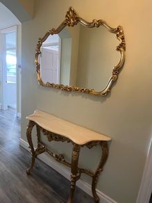 mirror and hall table