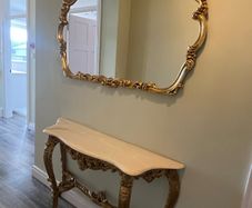 mirror and hall table