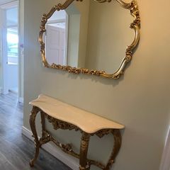 mirror and hall table