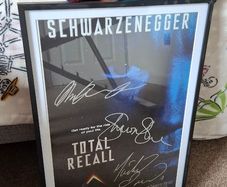 Autograph Arnold Schwarzenegger Total Recall