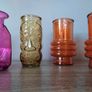 Set of x4 Coloured Glassware/ Vases Image 3