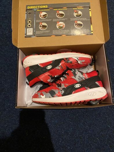 heelys used once or twice good condition
