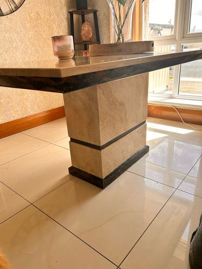 marble dining table