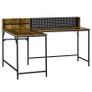 L Shape Computer Desk with Large Tabletop, Industrial Corner Desk for Small Space, Home, Office, Study, Rustic Brown (FREE SHIPPING) Image 2
