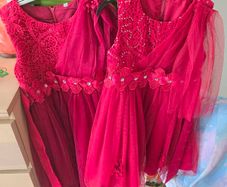 girls dresses red