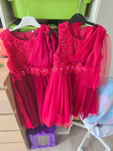 girls dresses red