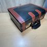 Two-Tone Leather Hard Case Briefcase - Vintage - Combination lock Image 9
