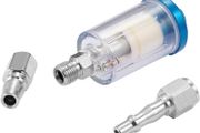 1/4 Oil Mini in Line Air Filter,Moisture Water Trap Separator Regulator For for Spray Guns Air Tools