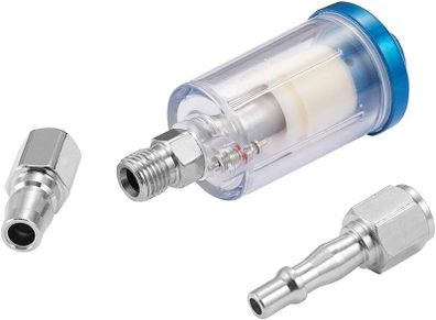 1/4 Oil Mini in Line Air Filter,Moisture Water Trap Separator Regulator For for Spray Guns Air Tools