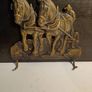 Vintage Solid Brass Horse Plough Coat Rack Image 2