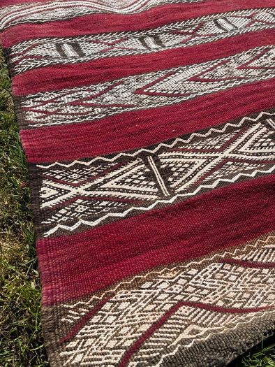 Moroccan Kilim Rug / Wide runner