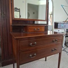 Regency Mahogany Inlaid Dressing Table