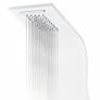 Shower Panel Unit Aluminium 20x44x130 cm White Image 7