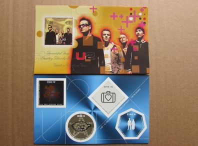 Ireland.Two U2 Mini sheets.2002/2020.MNH.