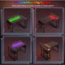 L Shaped Gaming Desk with LED Lights & Power Outlets, 120x80cm Corner Computer Table with Storage Bag & Adjustable Shelves & Large Monitor Stand, Home Office Study Workstation, Carbon Black Image 9
