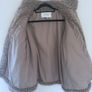 YAS fluffy short teddy jacket in beige Image 10
