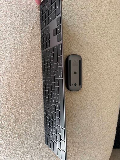 Apple Magic Keyboard with Numeric Keypad & Magic Mouse (Black)