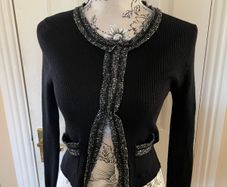 Black Paule Ka Merino Wool Cardigan