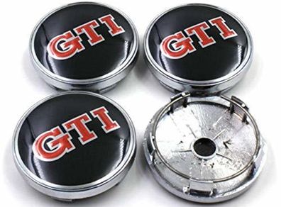 4pcs Set GTI 60mm Car Alloy Wheel Center Hub Cap Emblem Badge Hub Caps for VW Volkswagen Golf
